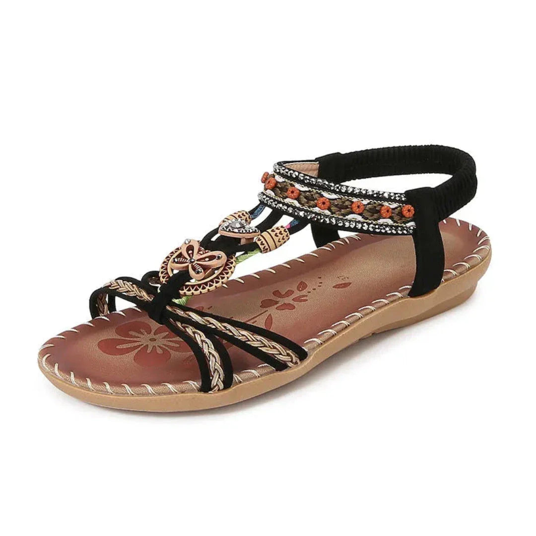 Rustic Woven Ankle Slip-On Shoes