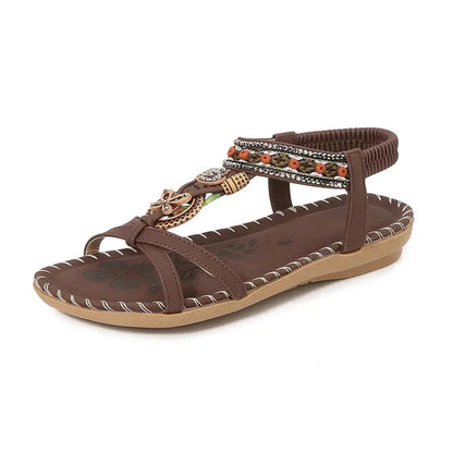 Rustic Woven Ankle Slip-On Shoes