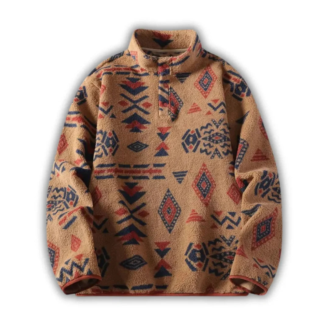 Warm Men's Quarter Zip Fleece Jacket - EasyApparels