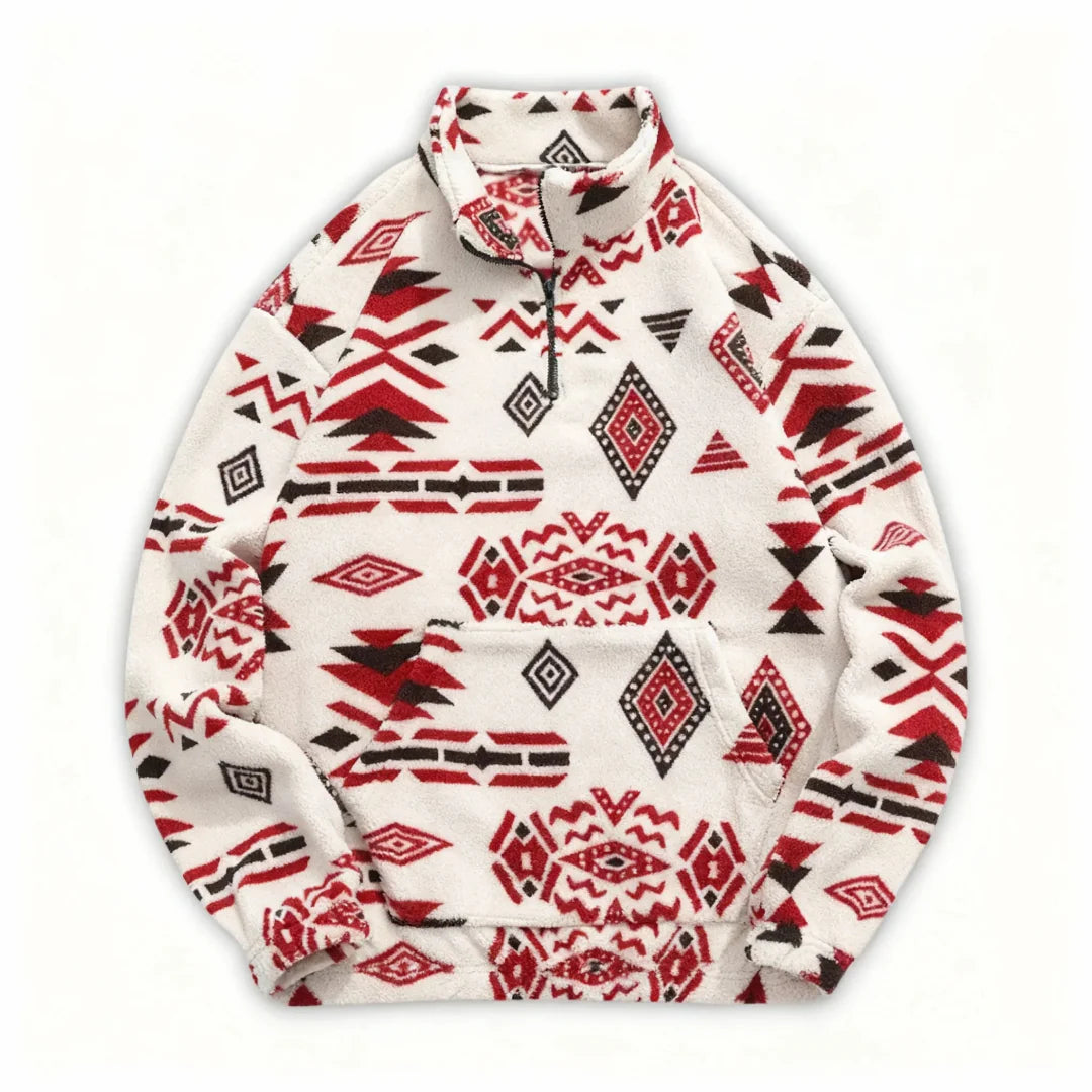 Warm Men's Quarter Zip Fleece Jacket