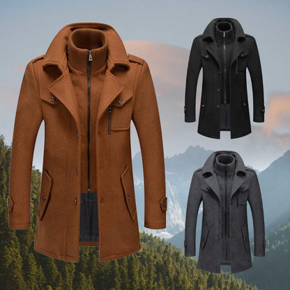 Stylish Men's Winter Coat - Vossary