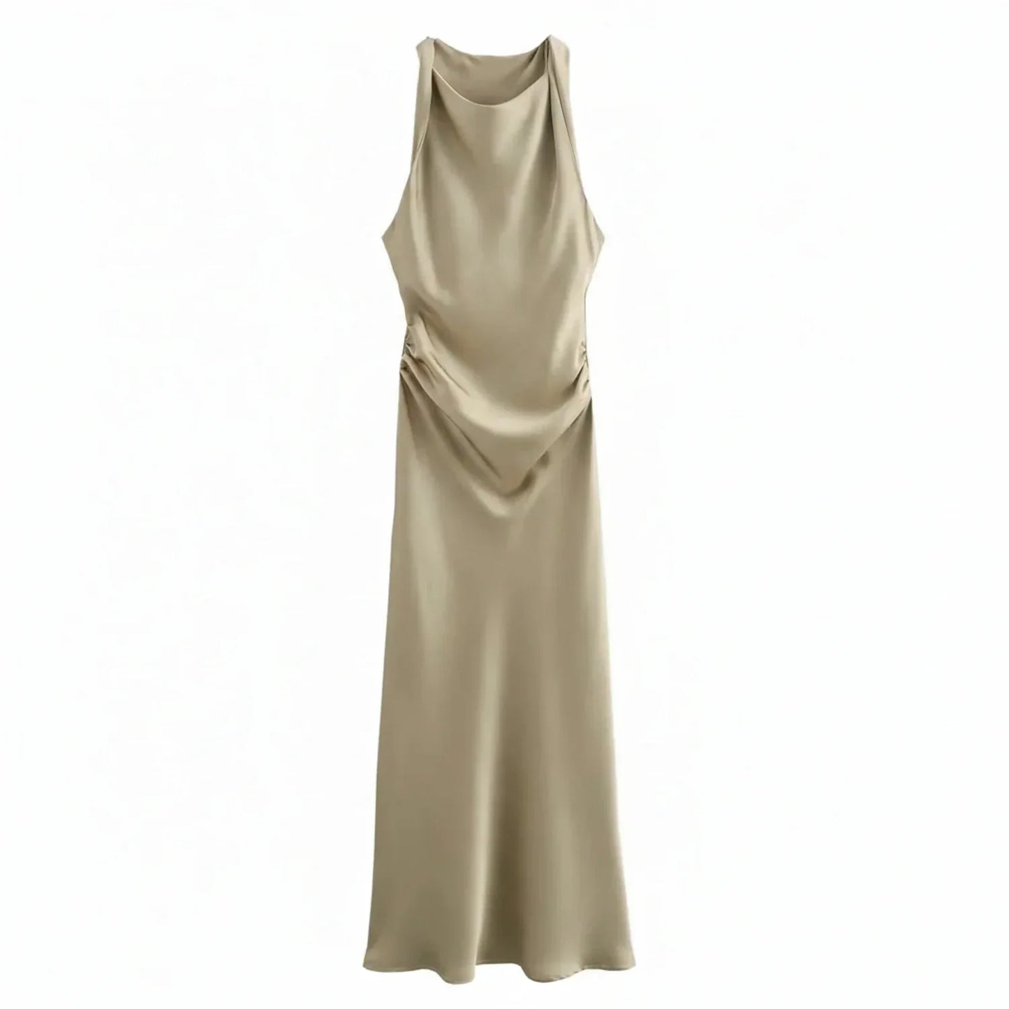 Women's Fitted Strapless Midi Body Dress