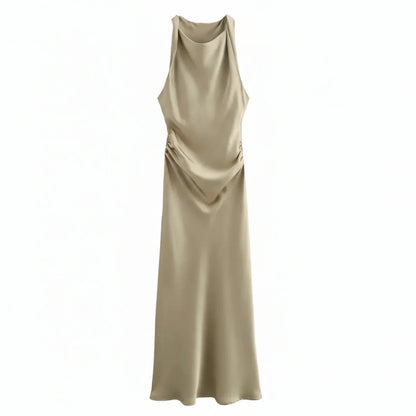 Women's Fitted Strapless Midi Body Dress