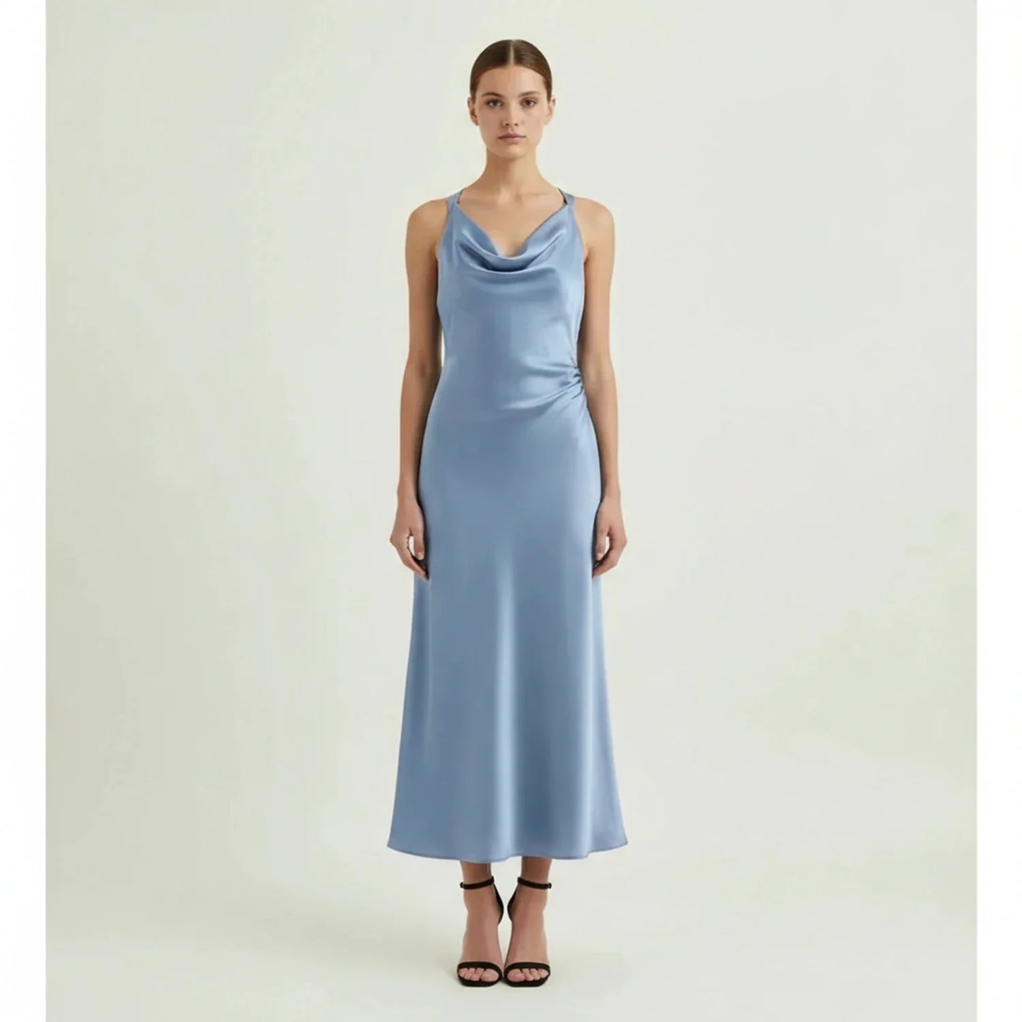 Women's Fitted Strapless Midi Body Dress - Vossary