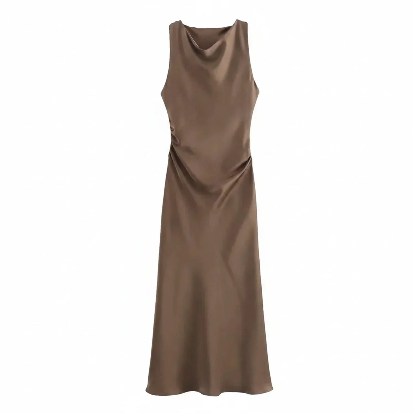 Women's Fitted Strapless Midi Body Dress