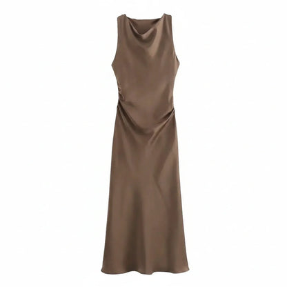 Women's Fitted Strapless Midi Body Dress