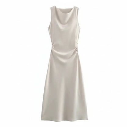 Women's Fitted Strapless Midi Body Dress