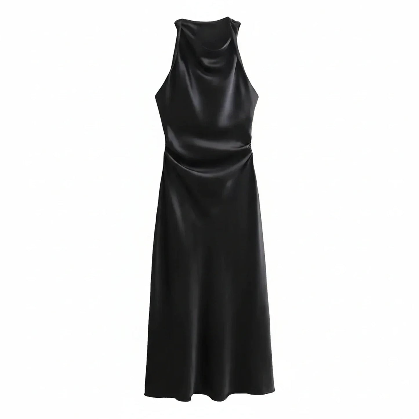 Women's Fitted Strapless Midi Body Dress