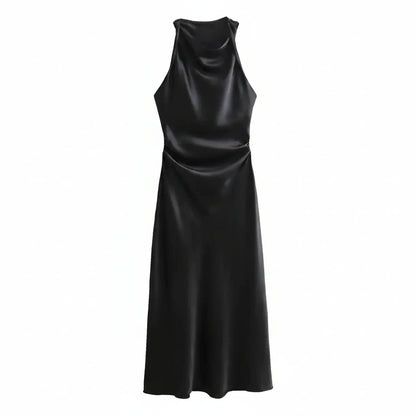 Women's Fitted Strapless Midi Body Dress