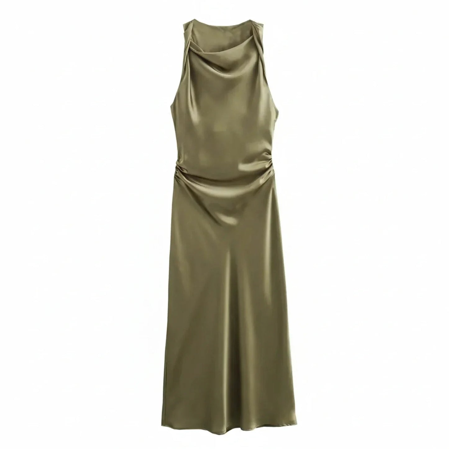 Women's Fitted Strapless Midi Body Dress
