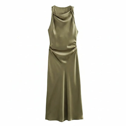 Women's Fitted Strapless Midi Body Dress