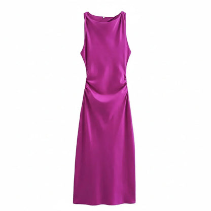 Women's Fitted Strapless Midi Body Dress