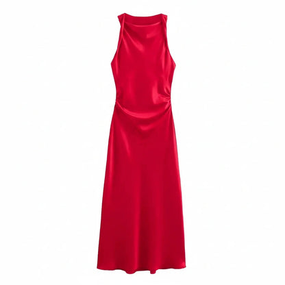 Women's Fitted Strapless Midi Body Dress