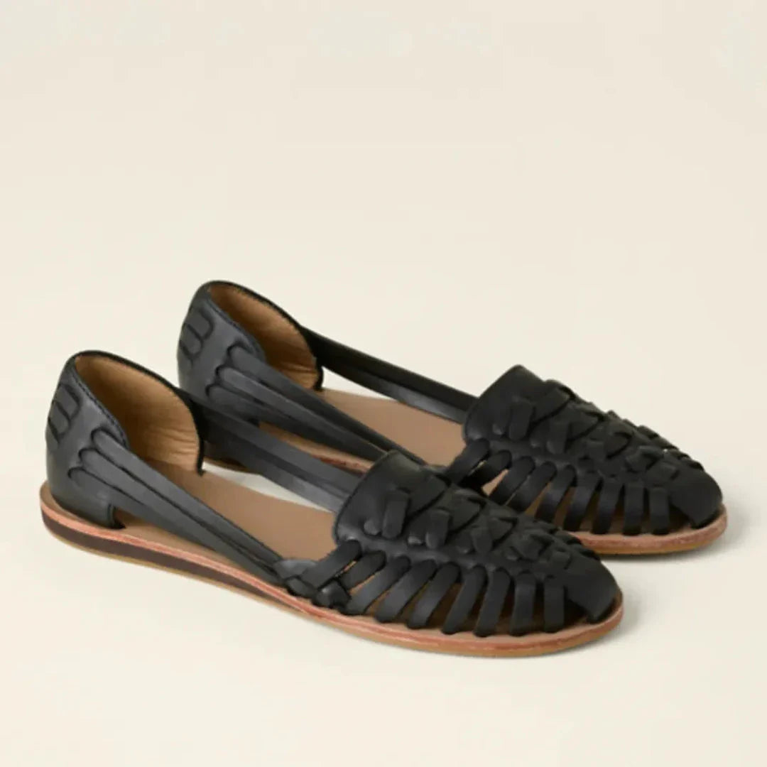 Comfy Round Toe Woven Shoes - EasyApparels