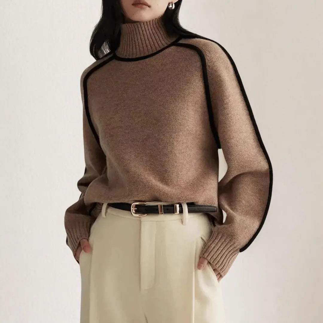 Women's Slim Fit Crew Neck Sweater - EasyApparels