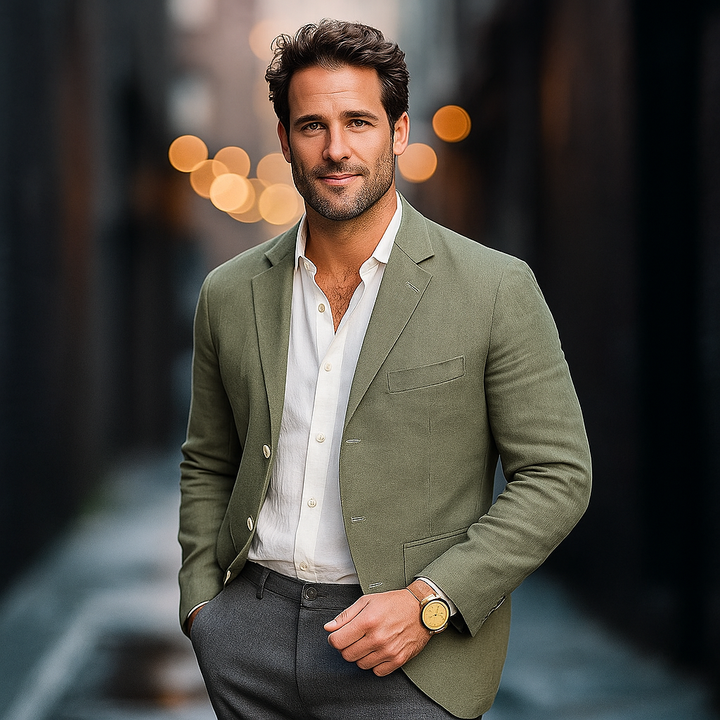 Men's Classic Patterned Blazer