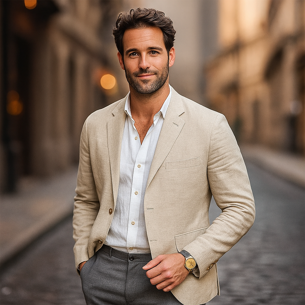 Men's Classic Patterned Blazer