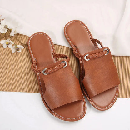 Square Toe Flat Sandals for Women – Stylish & Comfortable Summer Footwear