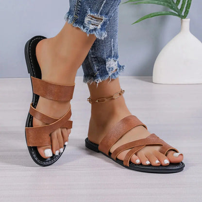 Comfortable Slide Flat Sandals for Women
