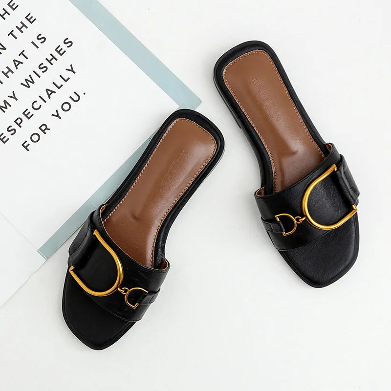 Stylish Flat Women's Slide Sandals
