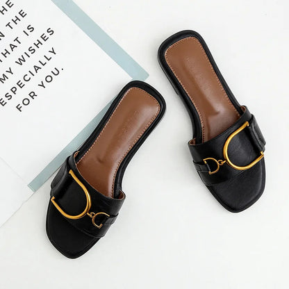 Stylish Flat Women's Slide Sandals