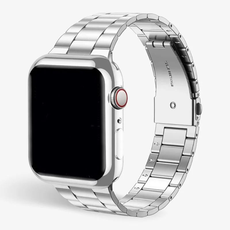 Durable Metal Watch Strap With Safety Cover
