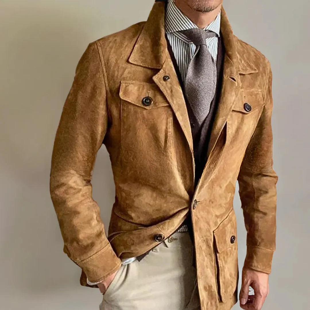 Luxury Fit Suede Leather Jacket - EasyApparels