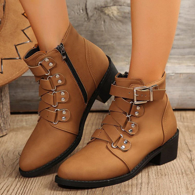 Classic Women's Ankle Boots - Comfortable and Chic