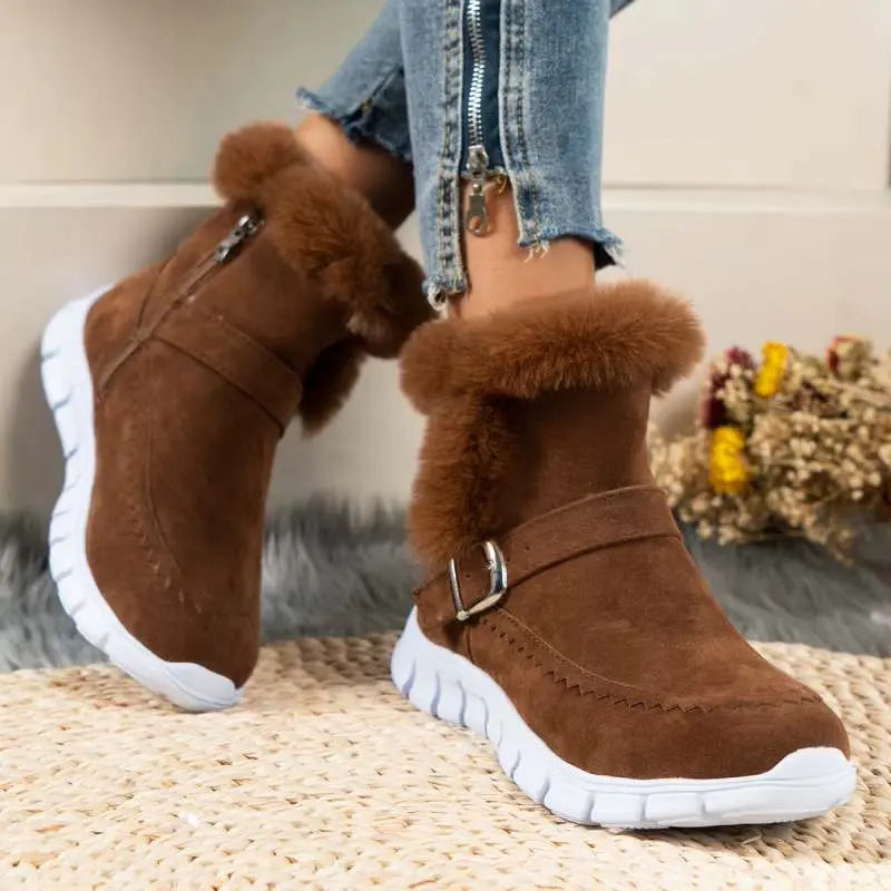 Warm and Chic Women's Snow Boots - Vossary