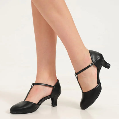 Ladies Dance Shoes - Elegant Comfortable T-Strap
