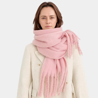 Soft Fuzzy Womens Scarf - Large Warm Wrap