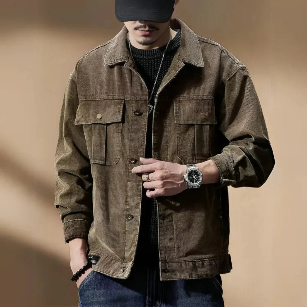 Rugged Cotton Work Jacket - EasyApparels