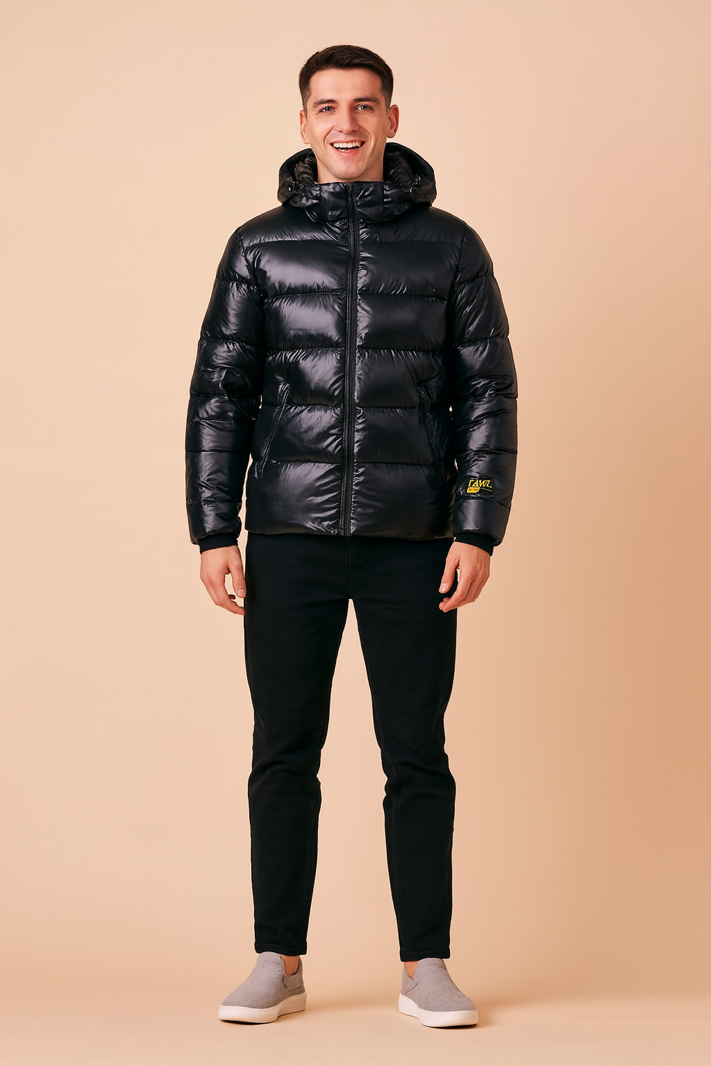 Warm Men's Snow Hooded Parka Jacket - Luxicro