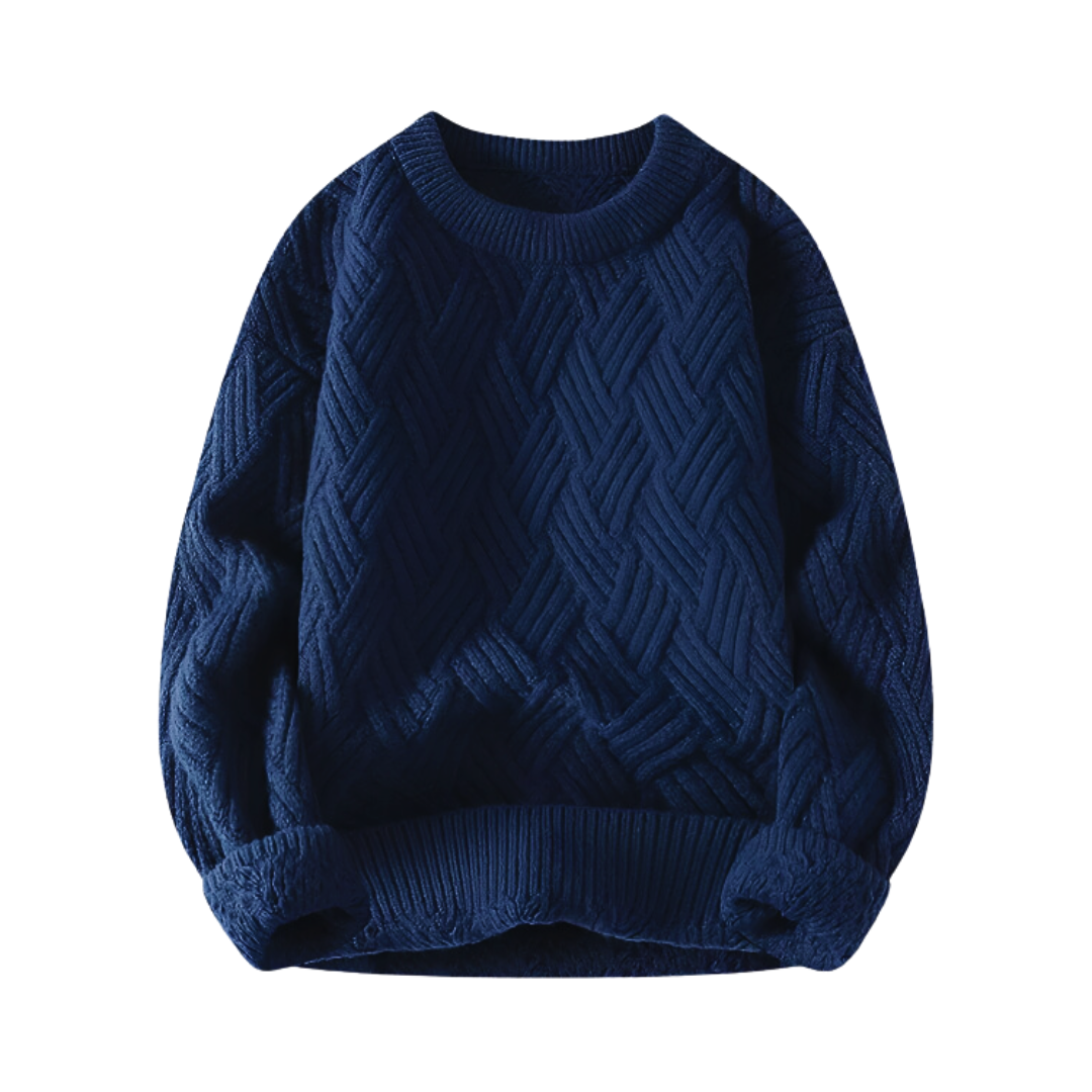 Soft Classic Men's Wool Crew Neck Sweater - Luxicro