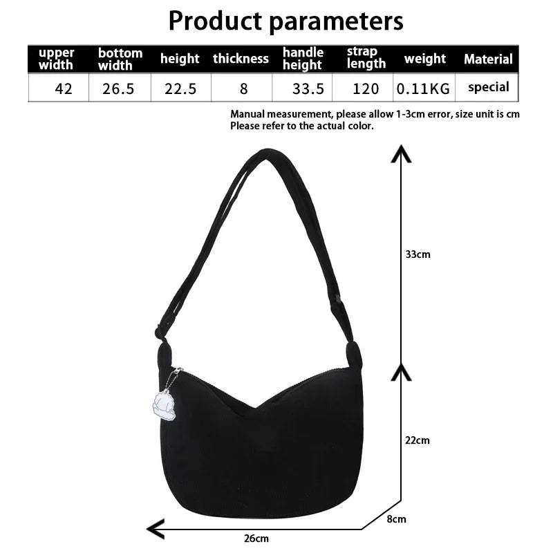 Durable Water Resistant Daily Shoulder Bags