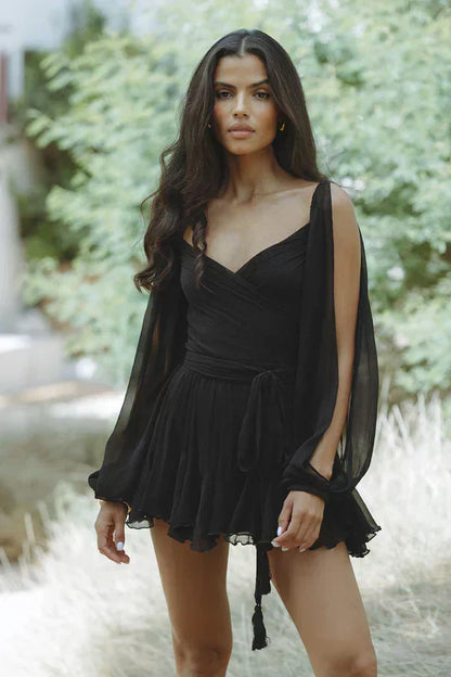 Chic Mini Wrap Around Dress