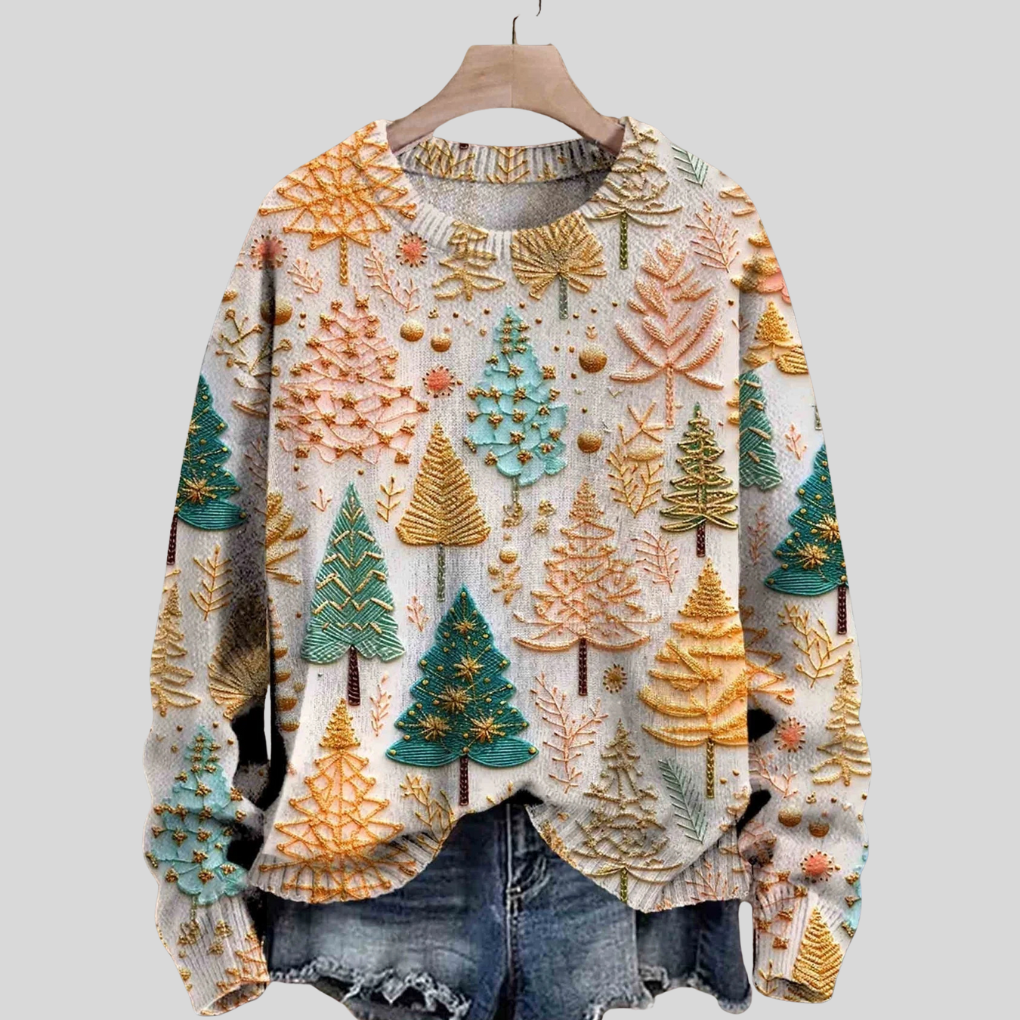Fun Christmas Crew Neck Sweater