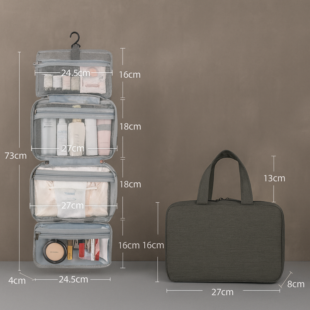Travel Toiletry Bag Storage Case - Vossary