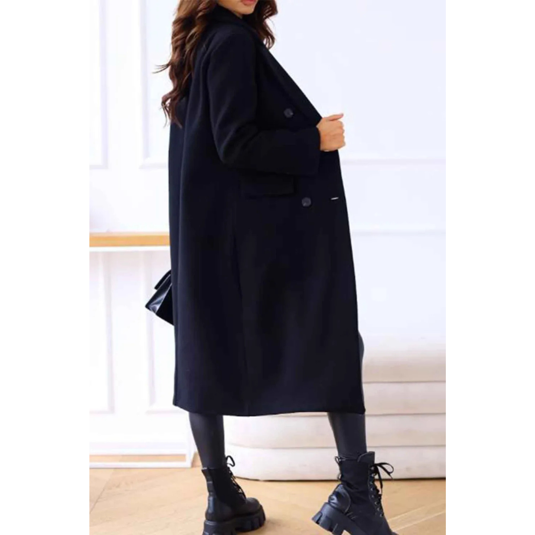 Warm Wool Women's Double Breasted Coat