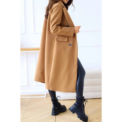 Warm Wool Women's Double Breasted Coat