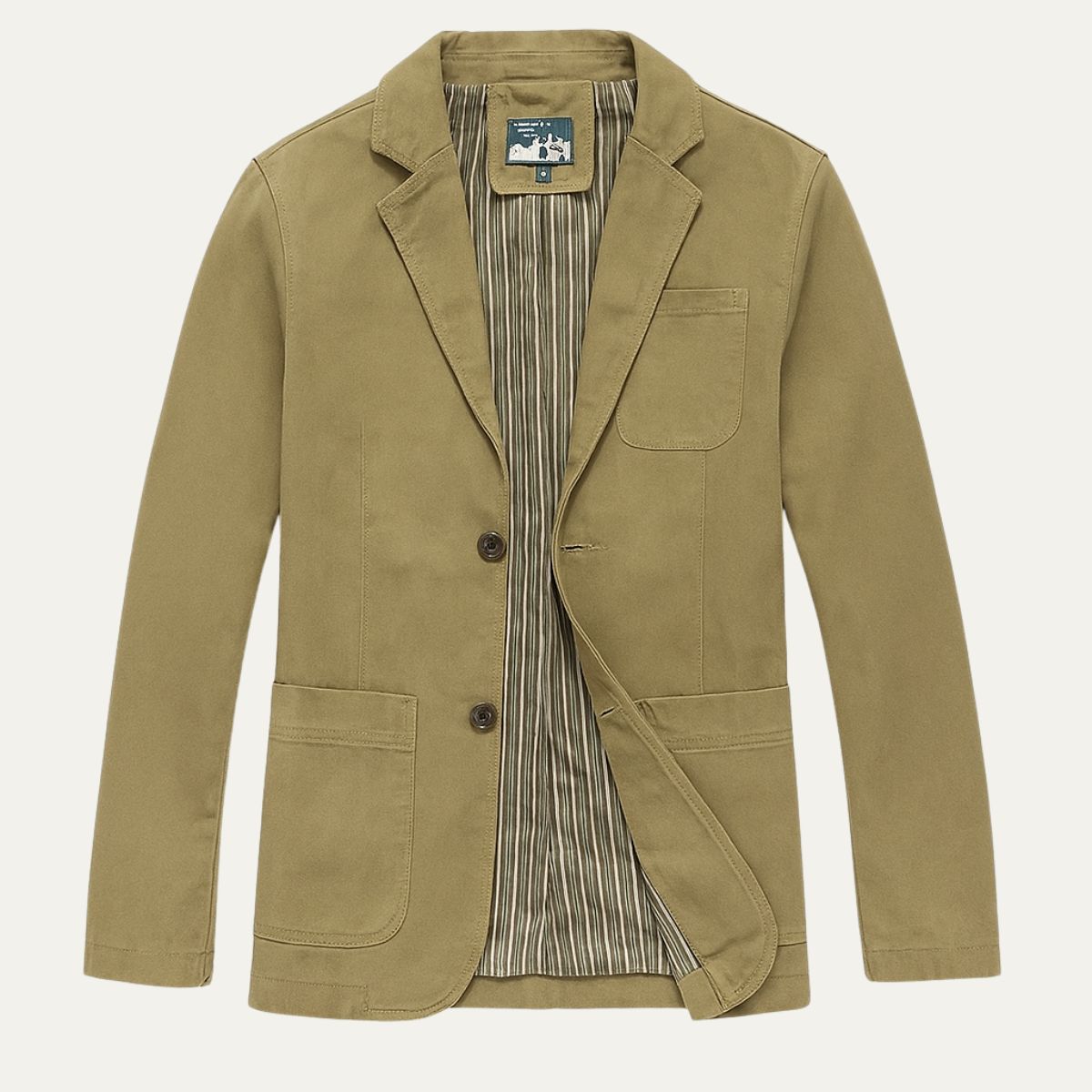 Casual Men's Cotton Jacket with Pockets - Vossary