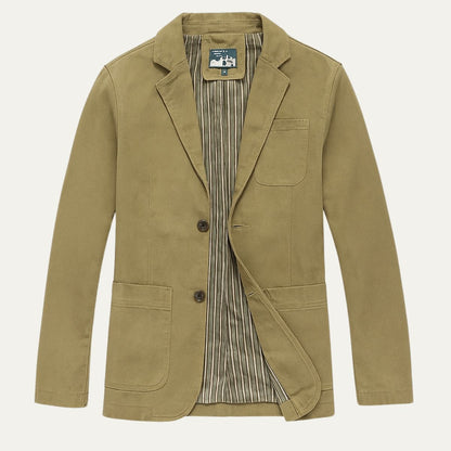 Casual Men's Cotton Jacket with Pockets - Vossary