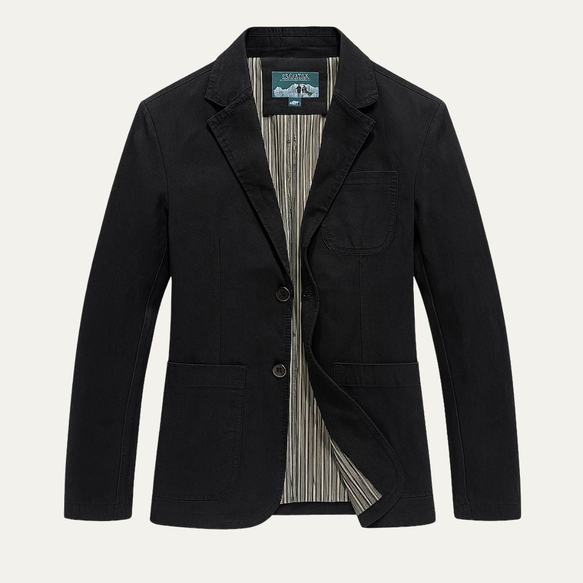 Casual Men's Cotton Jacket with Pockets