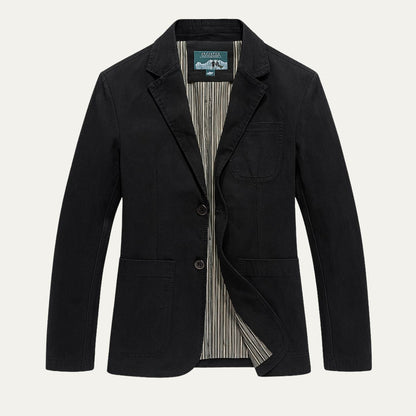 Casual Men's Cotton Jacket with Pockets