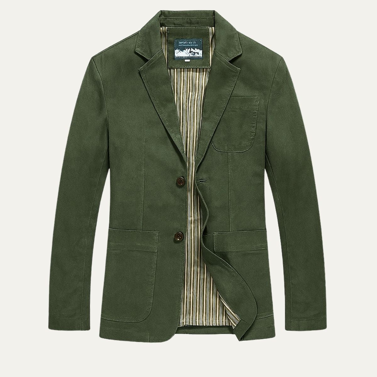 Casual Men's Cotton Jacket with Pockets