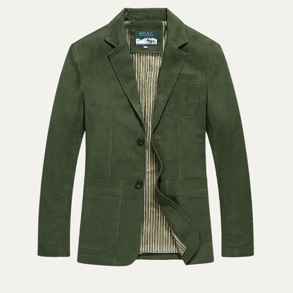 Casual Men's Cotton Jacket with Pockets