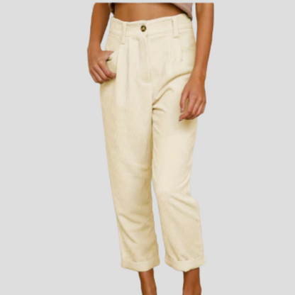 Comfortable Textured Cotton Pants