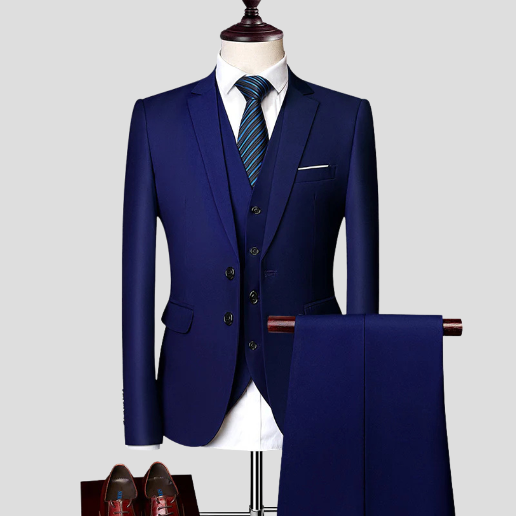 Classic Business Navy Suit Set