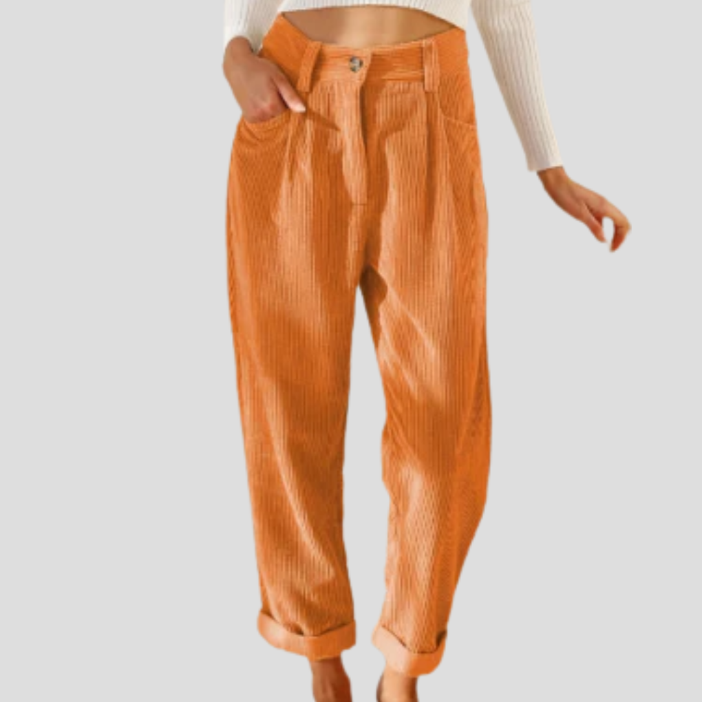 Comfortable Textured Cotton Pants