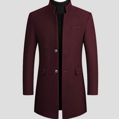 Men's Classic Luxury Wool Coat - Vossary